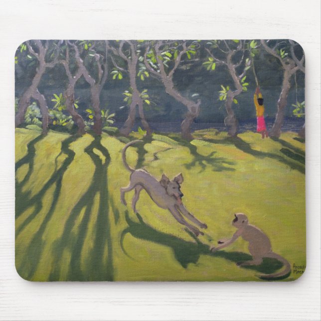 Dog and Monkey 1998 Mouse Mat (Front)