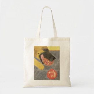 Dog and pomegranate bag