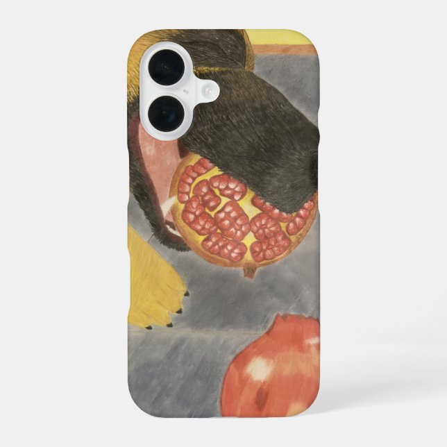 Dog and pomegranate phone case (Back)