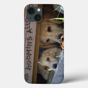 Dog and Puppy in Dog Fort iPhone 13 Case