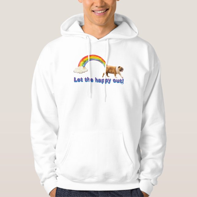 Dog and Rainbow Graffiti Hoodie (Front)