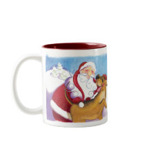 Dog and Santa Mug