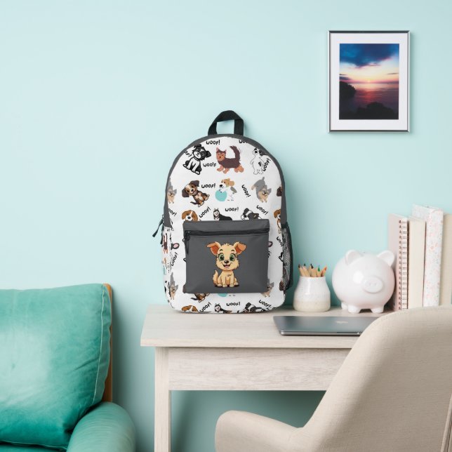 Dog and Woof   Printed Backpack (Insitu)