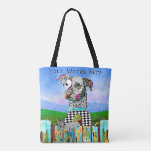 Dog Animal Awareness Rescue Tote Bag