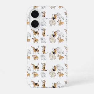 Dog Animal Cute Corgi Brown Bolonka iPhone 16 Case