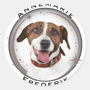 Dog Animal Lover  Classic Round Sticker