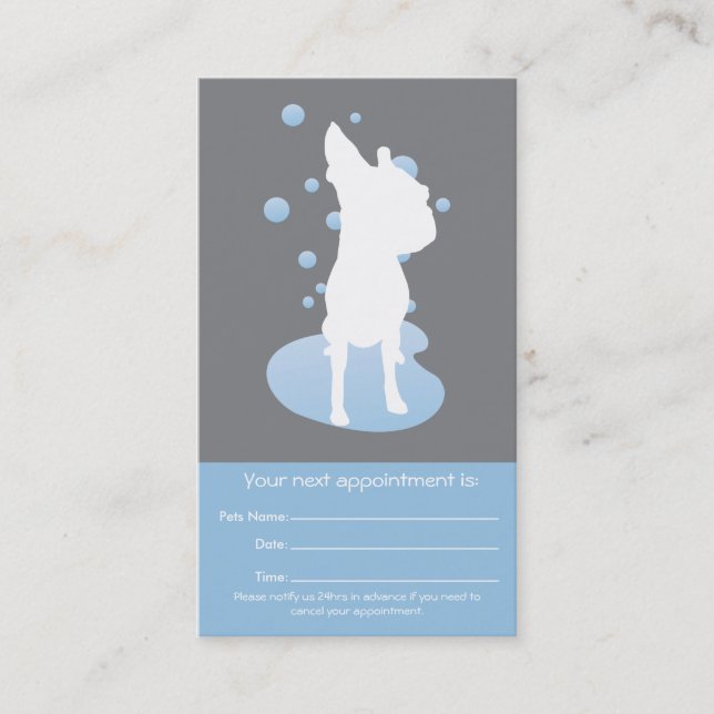Dog appointment business card (Front)