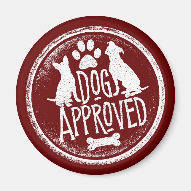 Dog Approved Magnet (Front)