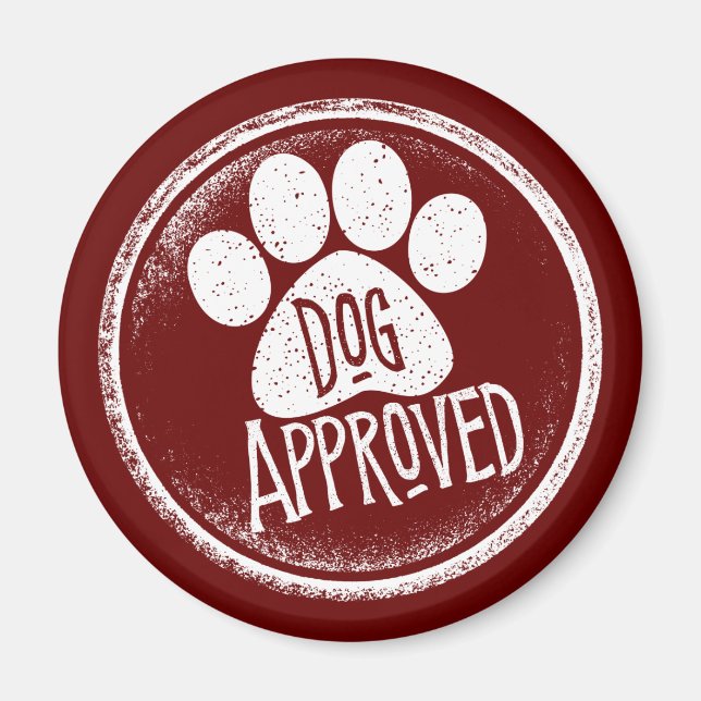 Dog Approved Magnet (Front)