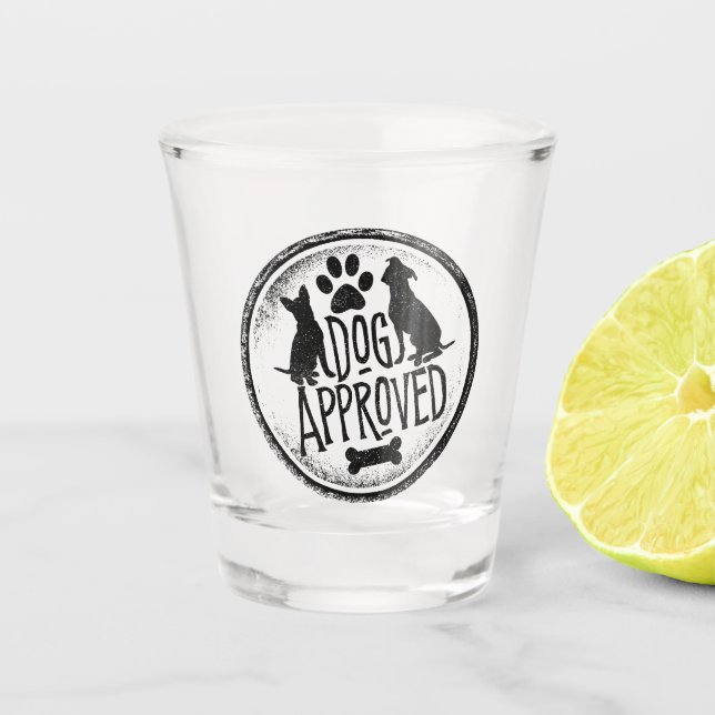 Dog Approved Shot Glass (Front)