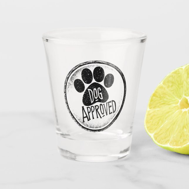 Dog Approved Shot Glass (Front)