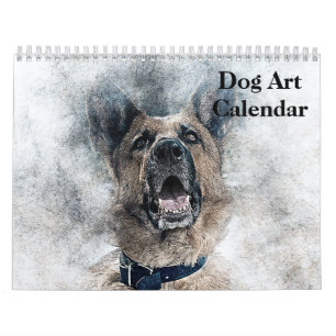 Dog Art 2025 Calendar