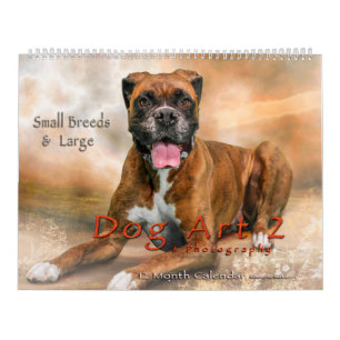 DOG ART #2 Large & Small Breeds Calendar