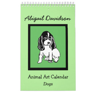 Dog Art Calendar: Illustrated by Abigail Davidson Calendar
