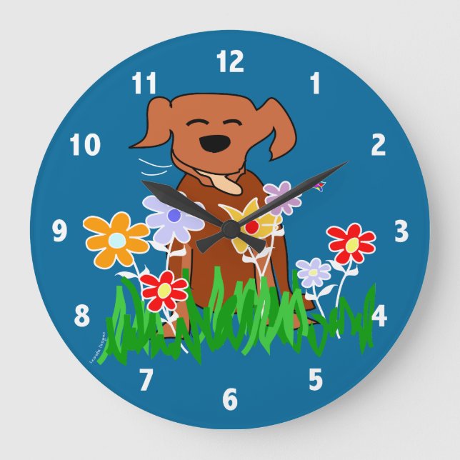 Dog Art Clock (Front)