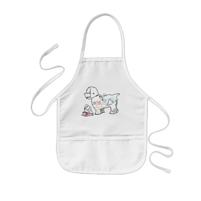 Dog Art Kids Apron (Front)