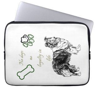 Dog art laptop sleeve