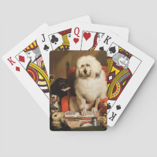 Dog as a Judge Laying Down the Law in Court Playing Cards