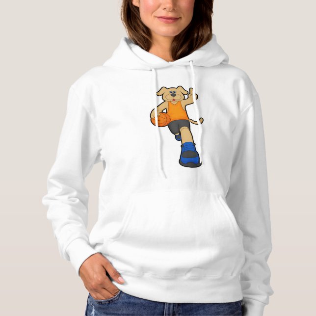 Dog as Basketball player with Basketball Hoodie (Front)