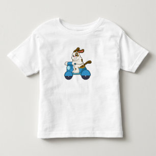Dog as Biker with Scooter.PNG Toddler T-Shirt