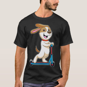 Dog As Biker With Scooter T-Shirt