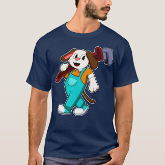 Dog as Craftsman with Allen key T-Shirt