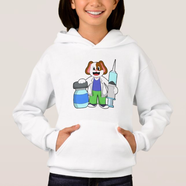 Dog as Doctor with Syringe (Front)