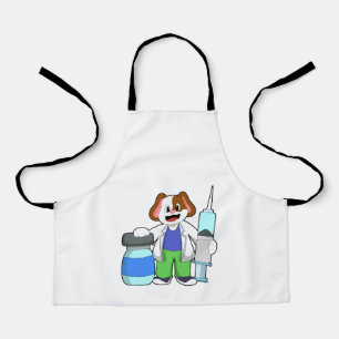 Dog as Doctor with Syringe Apron