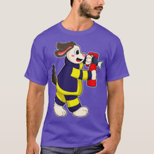 Dog as Firefighter with Fire extinguisher T-Shirt