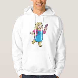 Dog as Hairdresser with Comb Hoodie