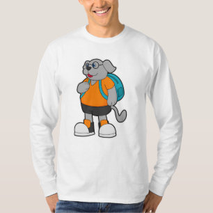 Dog as Hiker with Backpack T-Shirt