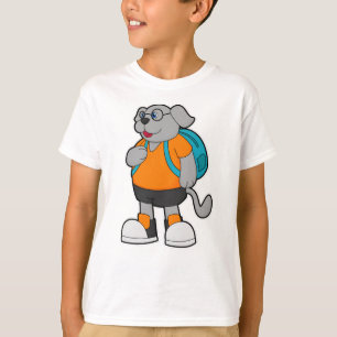 Dog as Hiker with Backpack T-Shirt