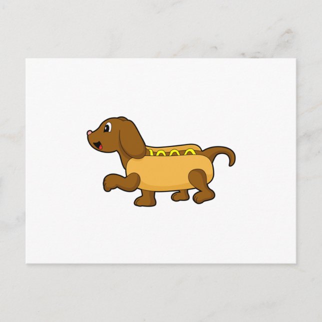 Dog as Hotdog Postcard (Front)
