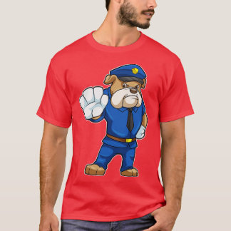 Dog as Police officer with Police uniform 1 T-Shirt