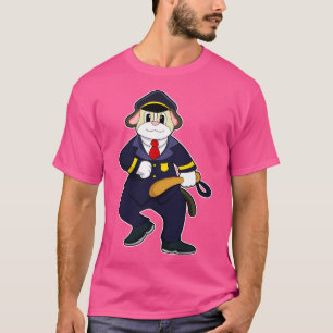 Dog as Police officer with Police uniform T-Shirt
