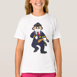 Dog as Police officer with Police uniform T-Shirt