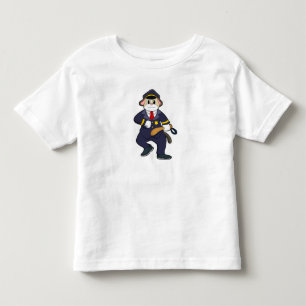 Dog as Police officer with Police uniform Toddler T-Shirt