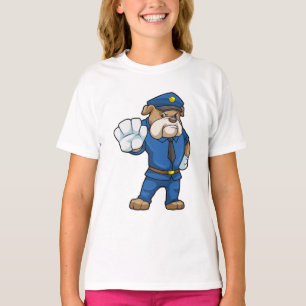 Dog as Police officer with Uniform T-Shirt