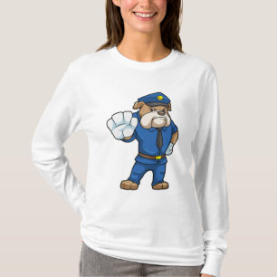 Dog as Police officer with Uniform T-Shirt