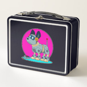 Dog as Robot Metal Lunch Box