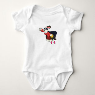 Dog as Secretary Superhero Baby Bodysuit
