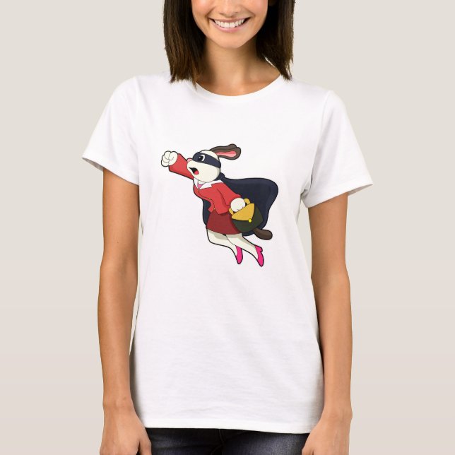 Dog as Secretary Superhero T-Shirt (Front)