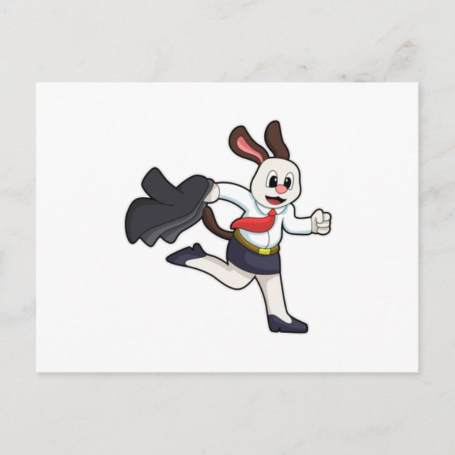 Dog as Secretary with Skirt Postcard (Front)