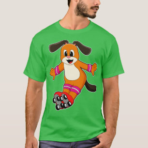 Dog as Skater with Inline skates T-Shirt