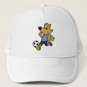 Dog as Soccer player at Soccer Trucker Hat
