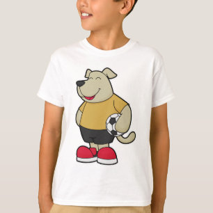 Dog as Soccer player with Soccer ball T-Shirt