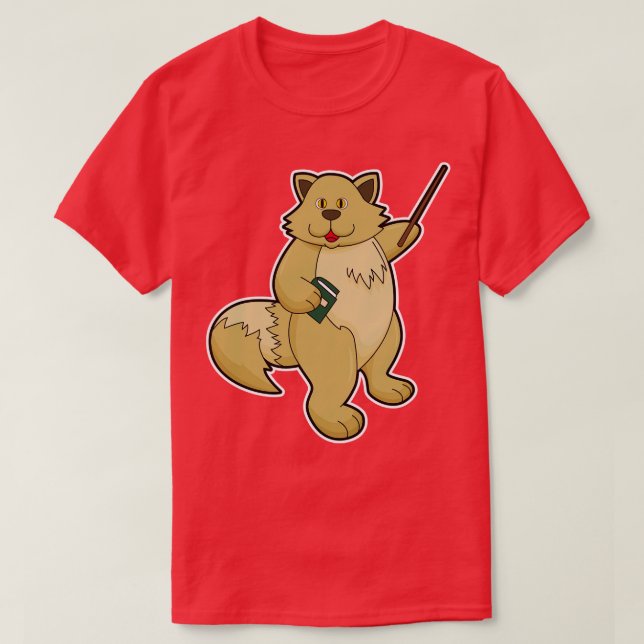 Dog as Teacher with Book Pointer T-Shirt (Design Front)