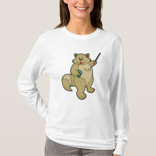Dog as Teacher with Book & Pointer T-Shirt