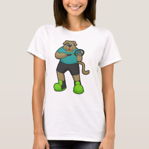 Dog as Tennis player with Tennis racket T-Shirt
