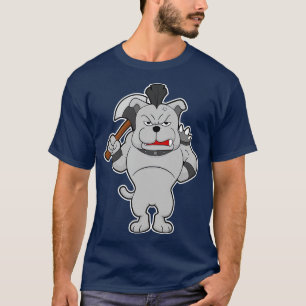 Dog as Warrior with Axe T-Shirt